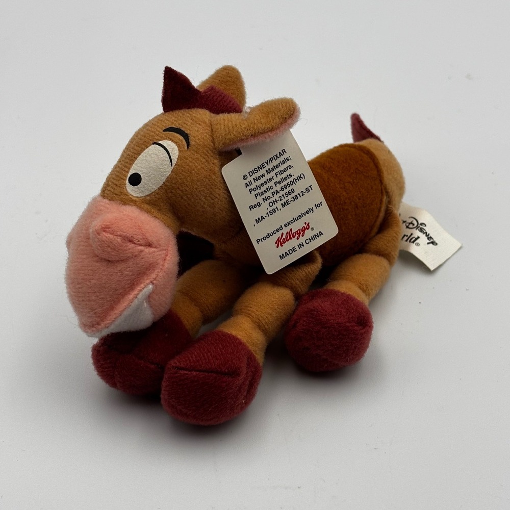 Disney Pixar Toy Story Bullseye Mini Bean Plush Kelloggs Exclusive NWT